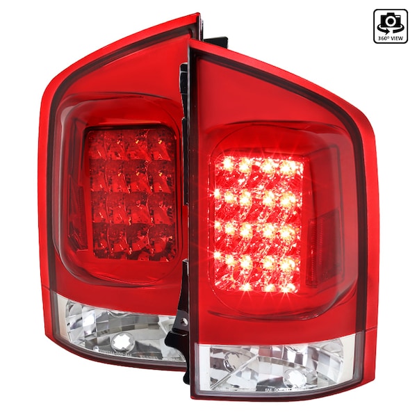 Spec-D Tuning 05-12 Nissan Armada LED Tail Lights Red LT-AMD04RLED-TM - main